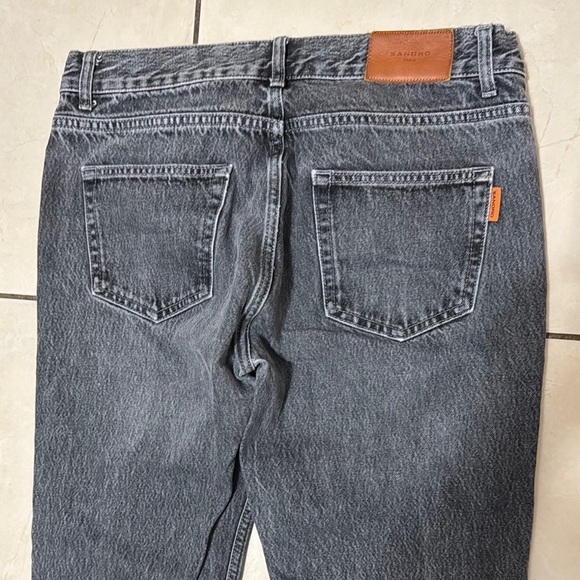 Men's Black Distressed Jeans slim - Picture 3 of 4